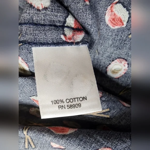 ROWM Sushi Print Cotton Button Down, XL - Picture 2 of 7